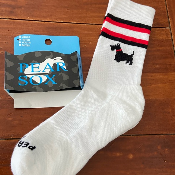 New Pear Sox White with Scottie Dog one pair - Picture 1 of 6